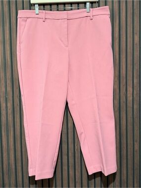 LOFT Riviera Slim Curvy Pants Pink Size 16P Petite